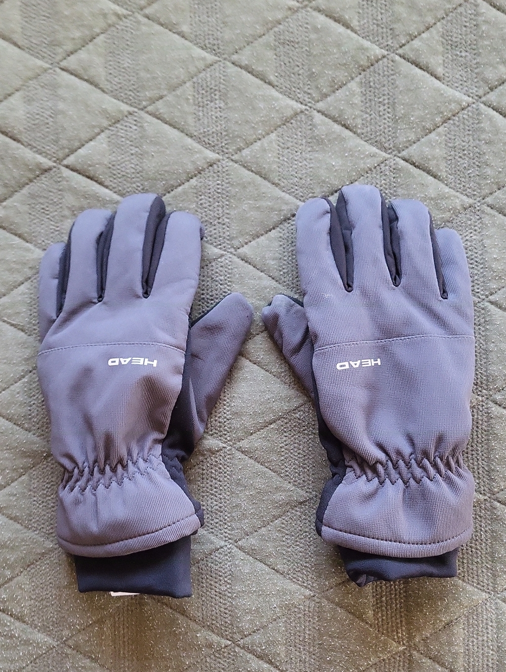 HEAD Mens Gray Insulated Ski Gloves